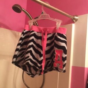 Zebra print pajama shirts with pink A